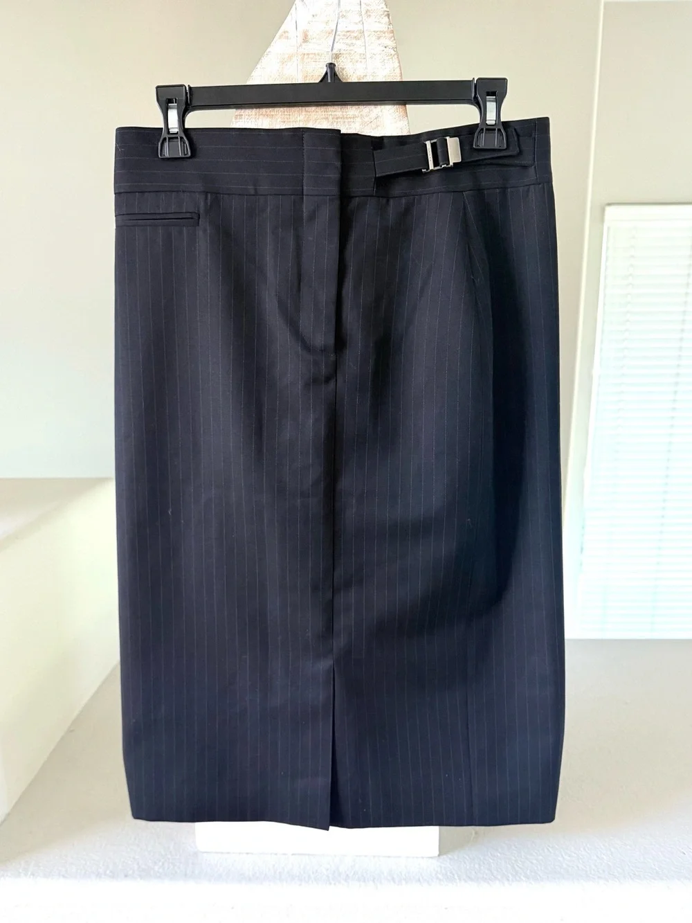 Vintage Gucci Tom Ford Era Pinstripe Wool Skirt IT 40 / US 4 Like New